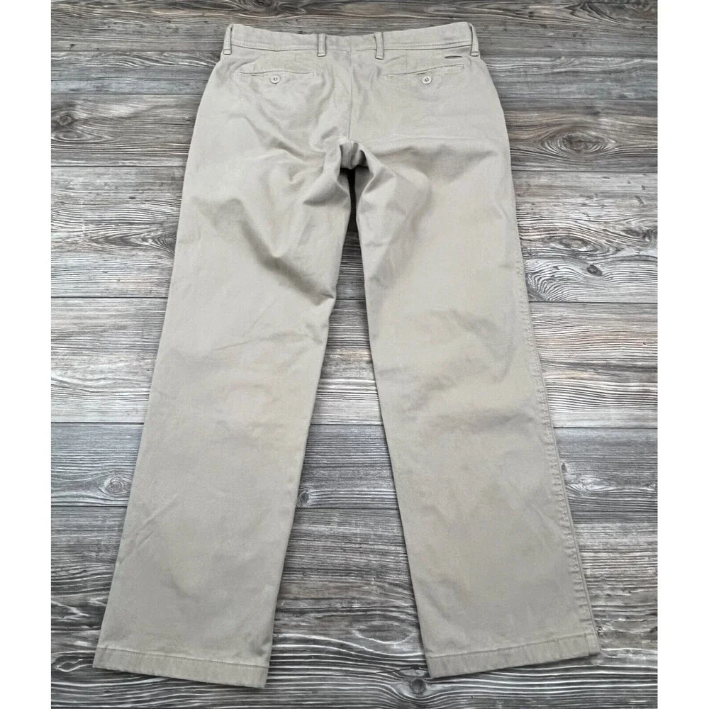 Brax‎ Mens Chino Pants Brown 34/32  (34/28.5 ACTUAL) Beige Straight